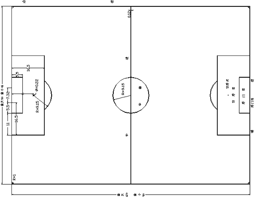 7人足球场标准尺寸图介绍与规范